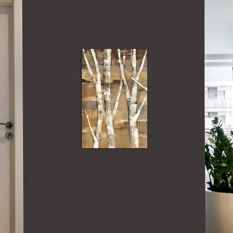 "the the birches i" , reproduction d’art sur toile tendue, H 26 po x l 18 po x P 1,5 po
