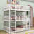 Space-Saving Twin Over Twin Over Twin Triple Bunk Bed With Detachable Feature-1503569604