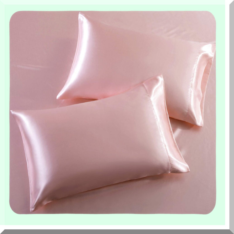 Blush Pink Silky Twin XL Bedding Set - Ultra-Soft College Dorm Sheets - 3Pcs Extra Long Bed Sheets