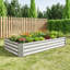 Platebande surélevée galvanisée pour jardinage, légumes et fleurs-207235211-207235221