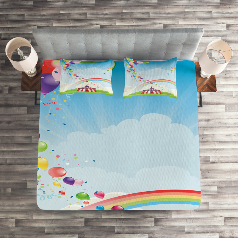 Polyester Coverlet, King Bedspread + 2 Shams