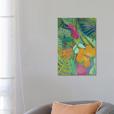 Tropical Tapestry II by Chariklia Zarris - Wrapped Canvas Painting