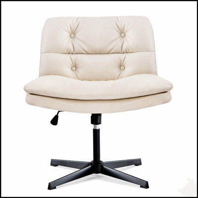 Grande chaise de bureau sans accoudoirs pour un siège confortable et élégant, parfaite pour les espaces de travail modernes et les espaces de coiffeuse.