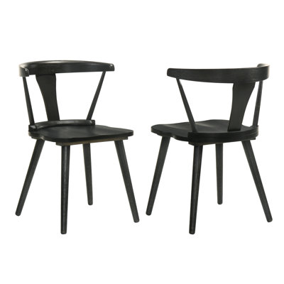 2 Pieces Set Dining Side Chair Rustic Modern Farmhouse Design Retro Design