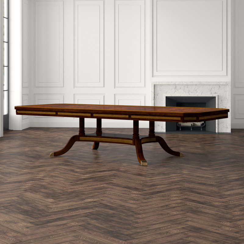 English Cabinet Maker Mahogany Wood Dining Table