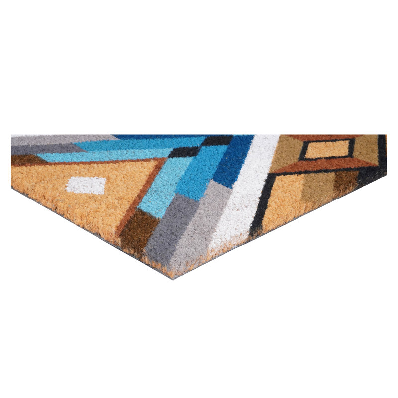 Bright Coir 17" x 29" Non-Slip Entryway Doormat