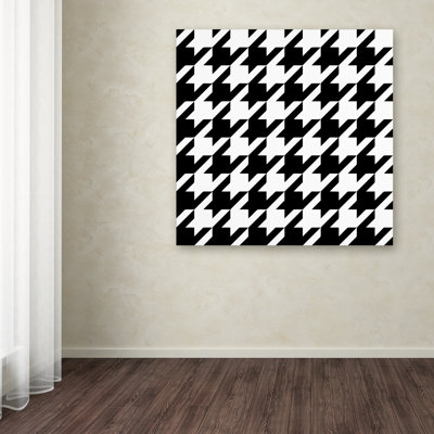 Jadaya 'Houndstooth II' by Color Bakery Graphic Art on Wrapped Canvas
