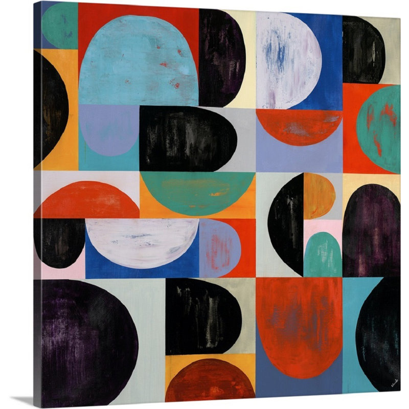 « hint of color i », reproduction, H 20 po x l 20 po x P 1,5 po, Toile tendue
