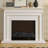 Solid + Manufactured Wood Freestanding Fireplace-2028004406