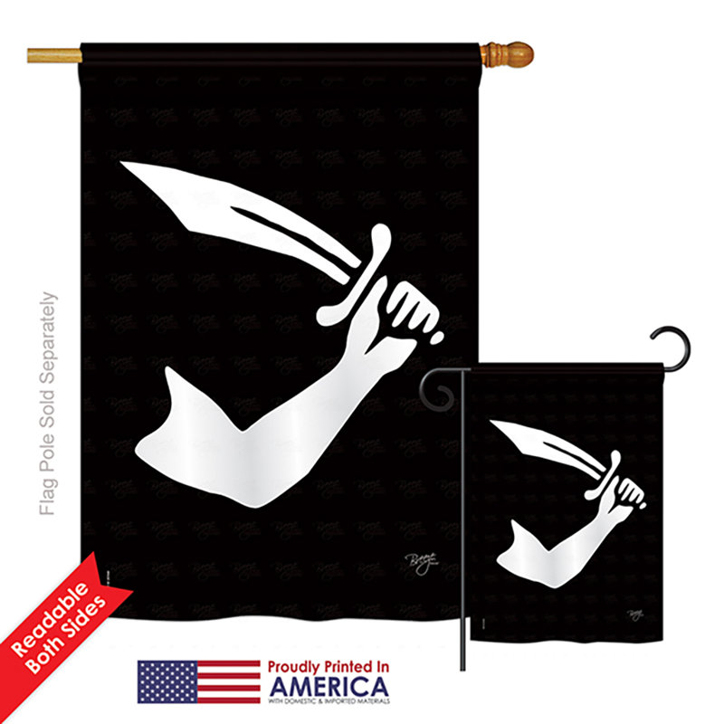 Drapeau de jardin / maison 2 pièces Thomas Tew Pirate Impressions