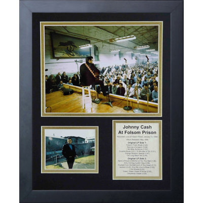 Johnny Cash at Folsom Prison Framed Memorabilia