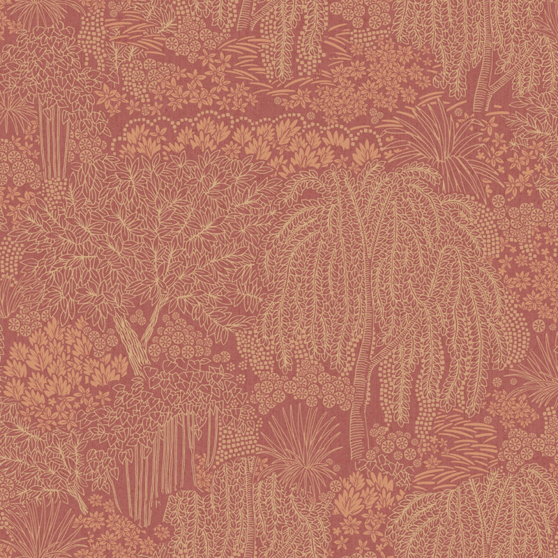 Papier peint Willow Whisper Wine, Rouge