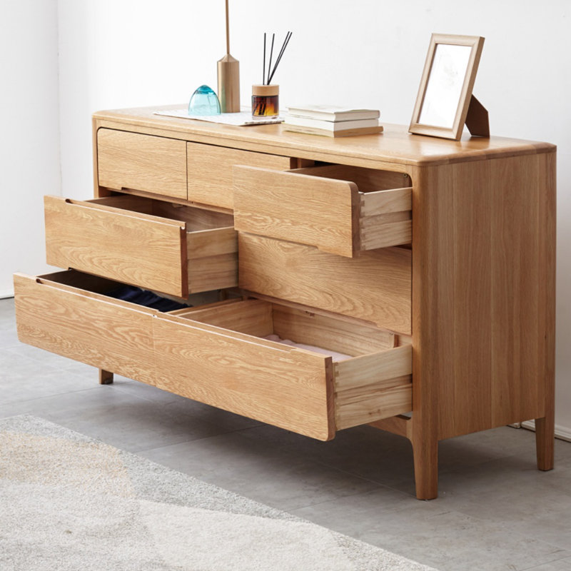 Commode d'appoint en bois massif Simple Style