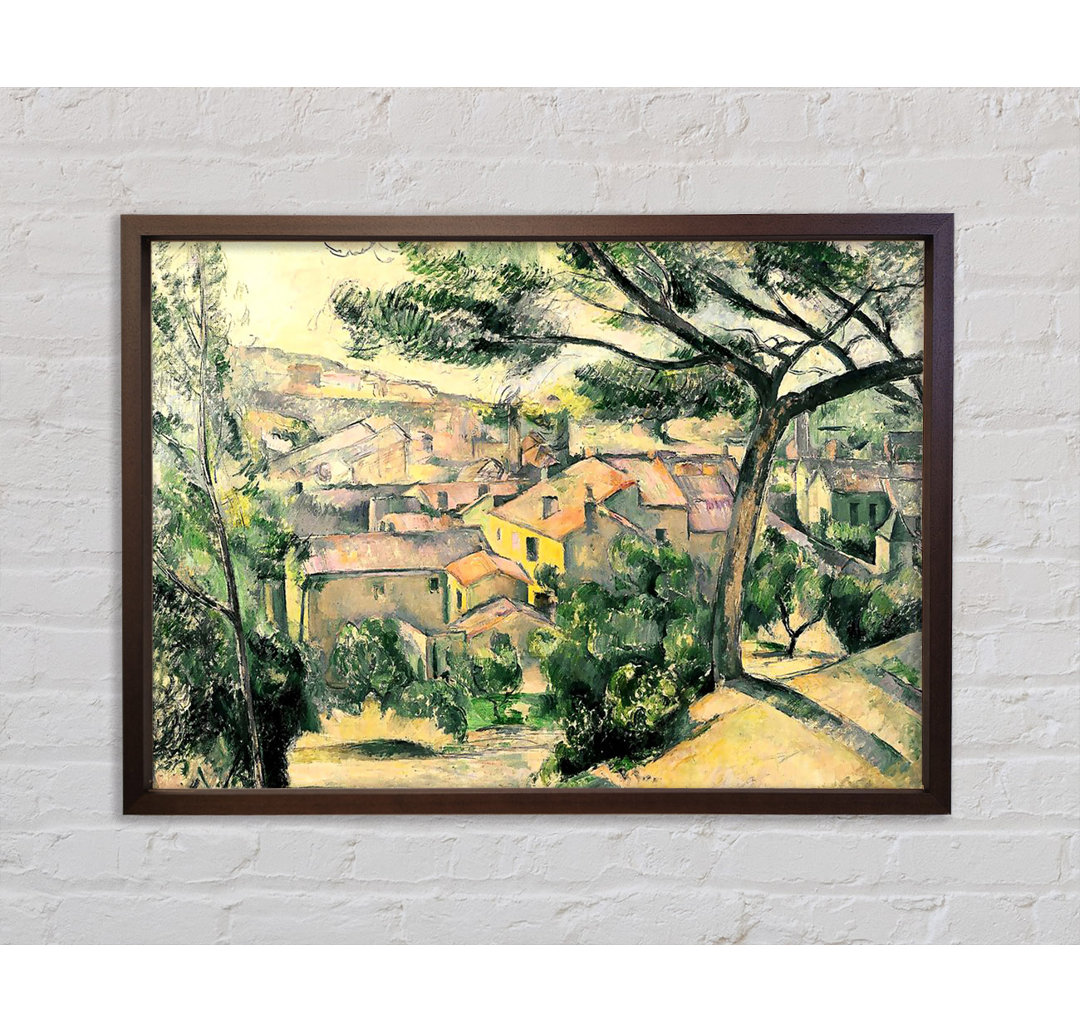 Lestaque Against The Sunlight von Paul Cezanne - Einzelbildrahmen Kunstdrucke auf Leinwand