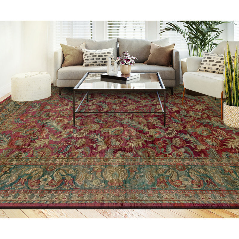 Magnolia Wool Floral Area Rug