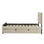 Lit plateforme tapissier en velours avec couchette Modern-890301389
