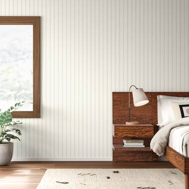 NextWall Beadboard Faux Peel and Stick Removable Wallpaper  205 in W x  18 ft L   31580366