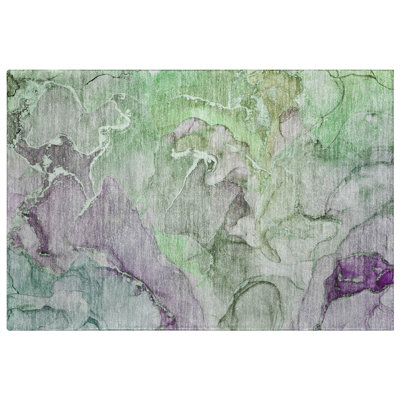 Premium Machine Washable Dream Shag ADS500 Watercolors Rug