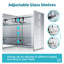 Mirrored Bathroom Cabinets with Mirror and 3 Adjustable Shelves