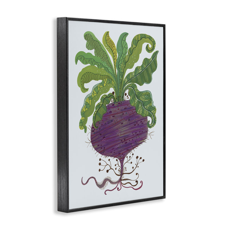 Giclée encadrée stylisée, par Kay Widdowson, H 18 po x l 12 po, Giclée encadrée noir minuit