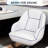 Piping Pontoon Boat Captain Chair with Ergonomic Backrest & Thick Compression Foam-1731877009