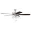 Ventilateur de plafond standard à 5 pales de 60 po avec chaînette et ensemble d'éclairage inclus Lauresha-1258418633
