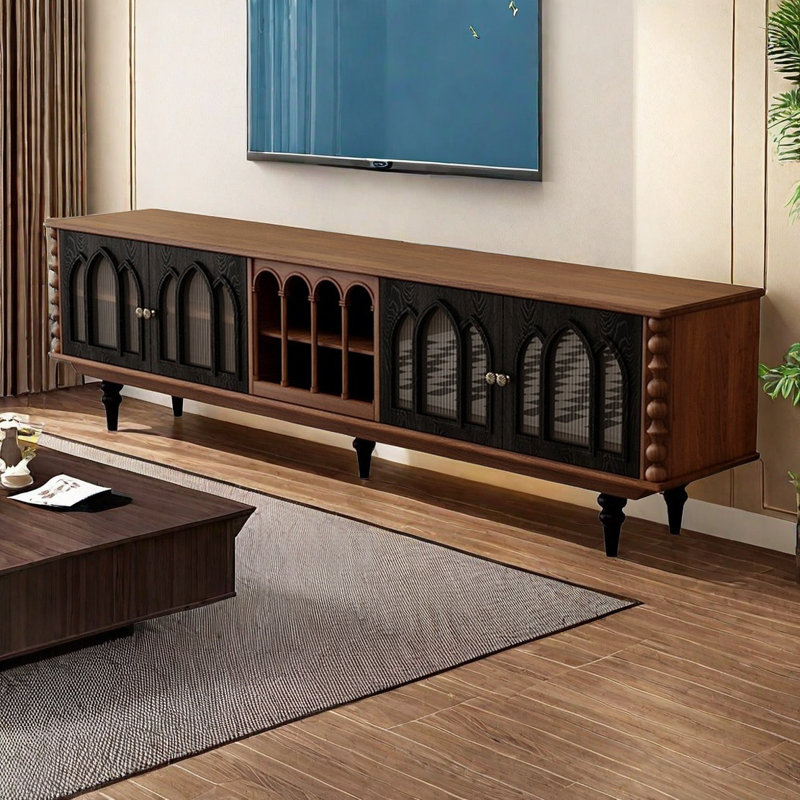 Meuble télé rétro français, 86.6"