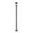Ashdown 3 Light Outdoor Post Mounted Fixture in Black