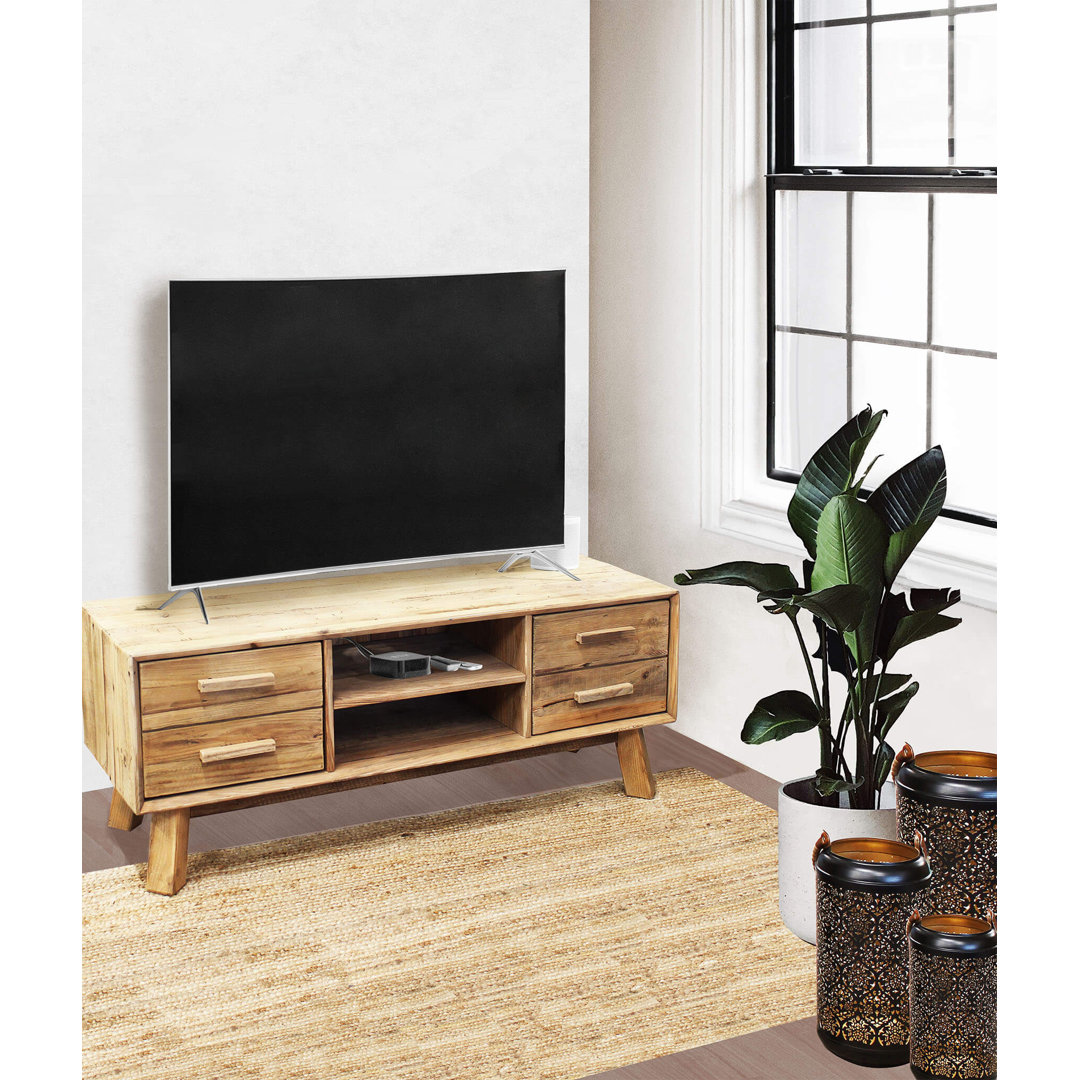 TV-Rack Pedigree aus Massivholz für TVs bis zu 58"