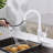 Luxe Pull Down Single Handle Kitchen Faucet with Accessories-92910501