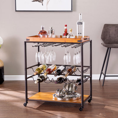 Basic Bar Cart With Wheels