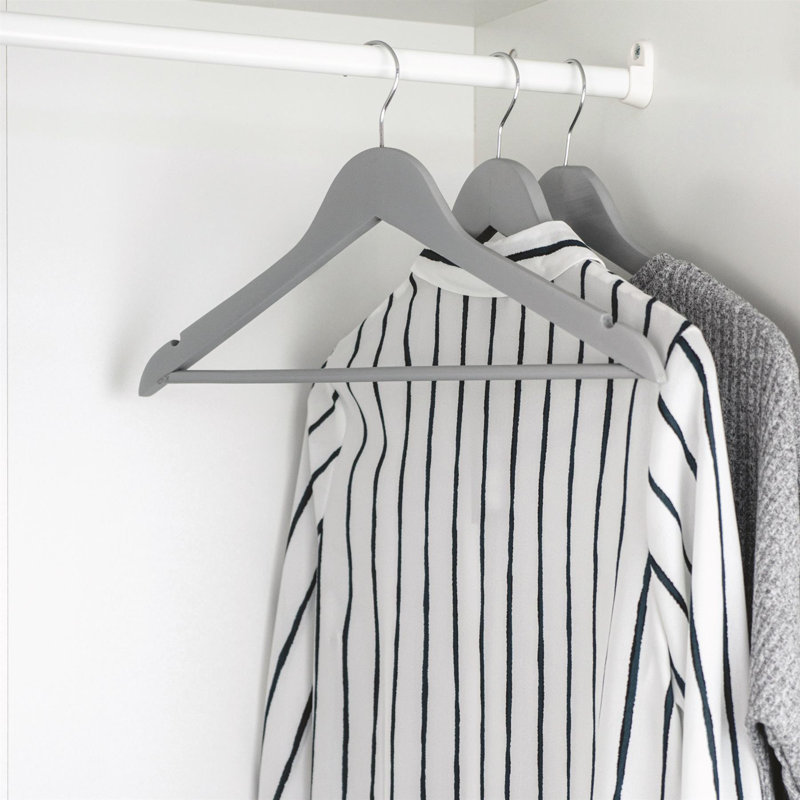 Wooden Clothes Hanger, Grey