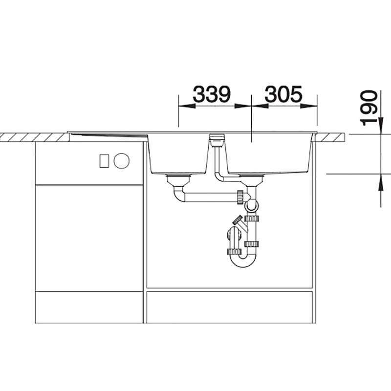 Metra 1.5 Bowl Inset Kitchen Sink, Anthracite