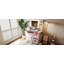 Bureau de coiffeuse avec plateau en verre et 11 ampoules Hollywood