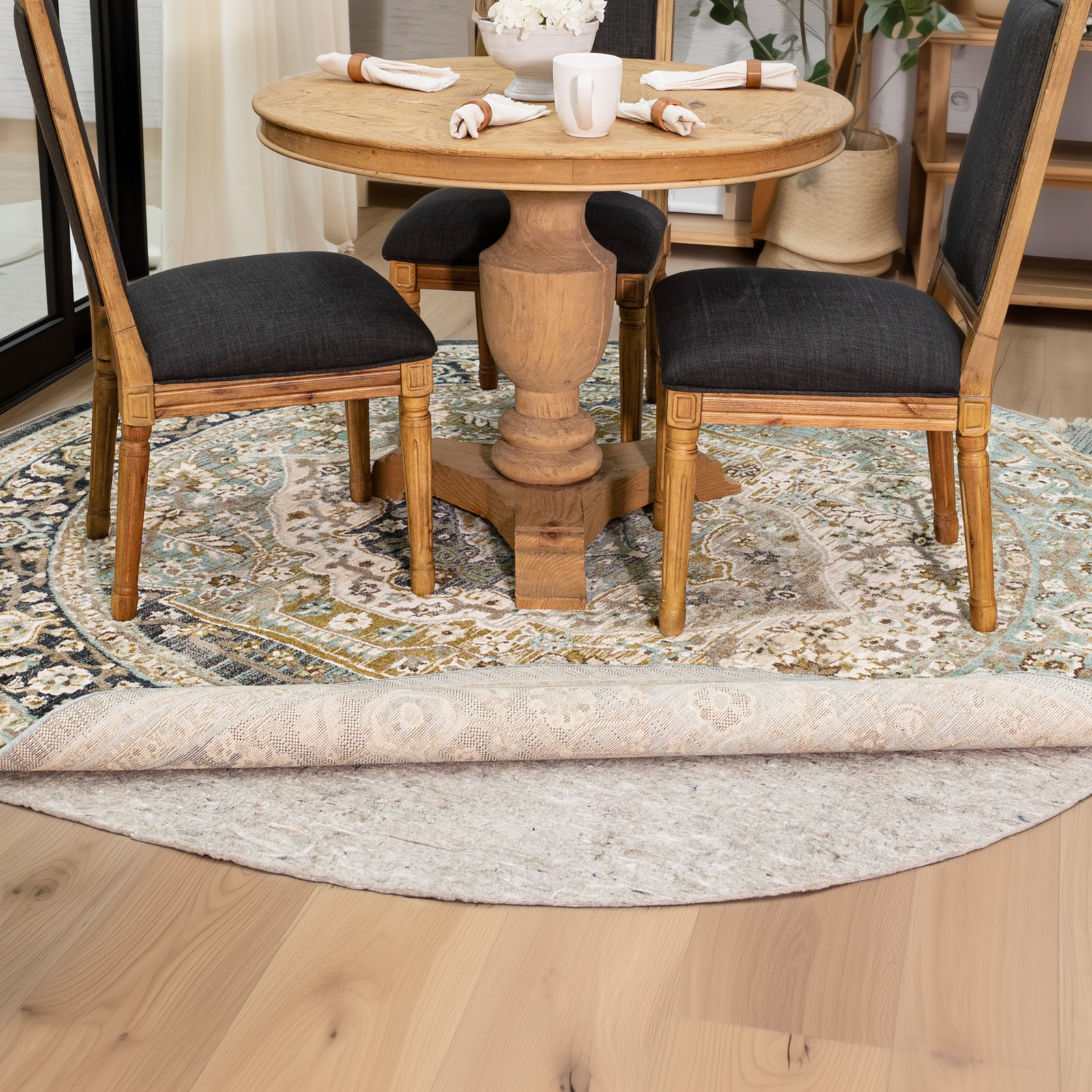 Bottorff 0.33" Dual Surface Rug Pad, Round 4'10"