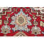 Tapis rouge rouge en laine noué à la main Heriz 4X6
