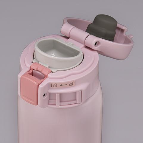 Tasse en acier inoxydable à fermeture à glissière 0,48 L, Perle rose, 16 oz