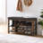 Vintage Height-Adjustable Bench, Rubberwood, Comfortable High Sponge Seat, Three Layers Of -Proof Storage, Concealed Storage Under 12" Width, 33.7Kgs Product Weight, 400Lbs Weight Limit Long-488867158