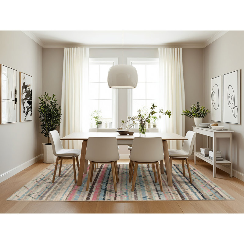 Tapis abstrait moderne 5186, Rectangle 7 pi x 10 pi