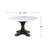Round Dining Table with Artificial Marble Top