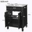 Meuble-lavabo 24 po avec lavabo supérieur, armoire de rangement moderne avec 2 portes à fermeture douce et tablette réglable, structure en bois massif-1489374720