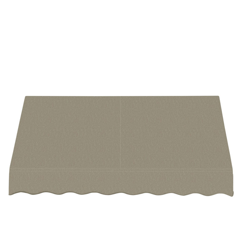 Auvent fixe en tissu acrylique San Francisco Awntech, H 18 po x l 76,5 po x P 36 po, Sac en toile de jute