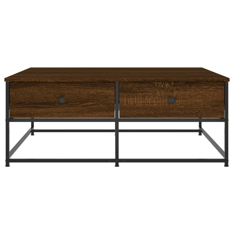 Gakona Frame Coffee Table with Storage, Brown Oak