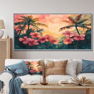 Chui, fleurs d'hibiscus en harmonie tropicale II - art mural hibiscus