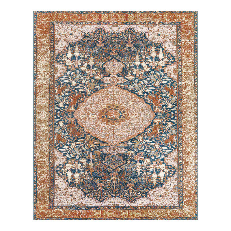 Indoor/Outdoor Traditional Area Rug, Rectangle 7'10" x 10'