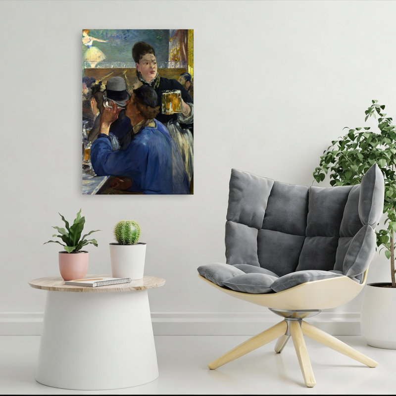 Corner Of A Cafe-Concert, 1878-80 Impressionist Abstract Contemporary Architecture Wall Art Print, 91.44cm H x 60.96cm W