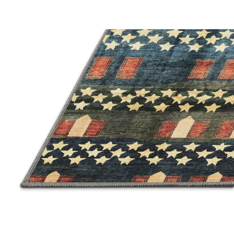 Aiumu Abstract Indoor Rug, Runner 2' x 5'