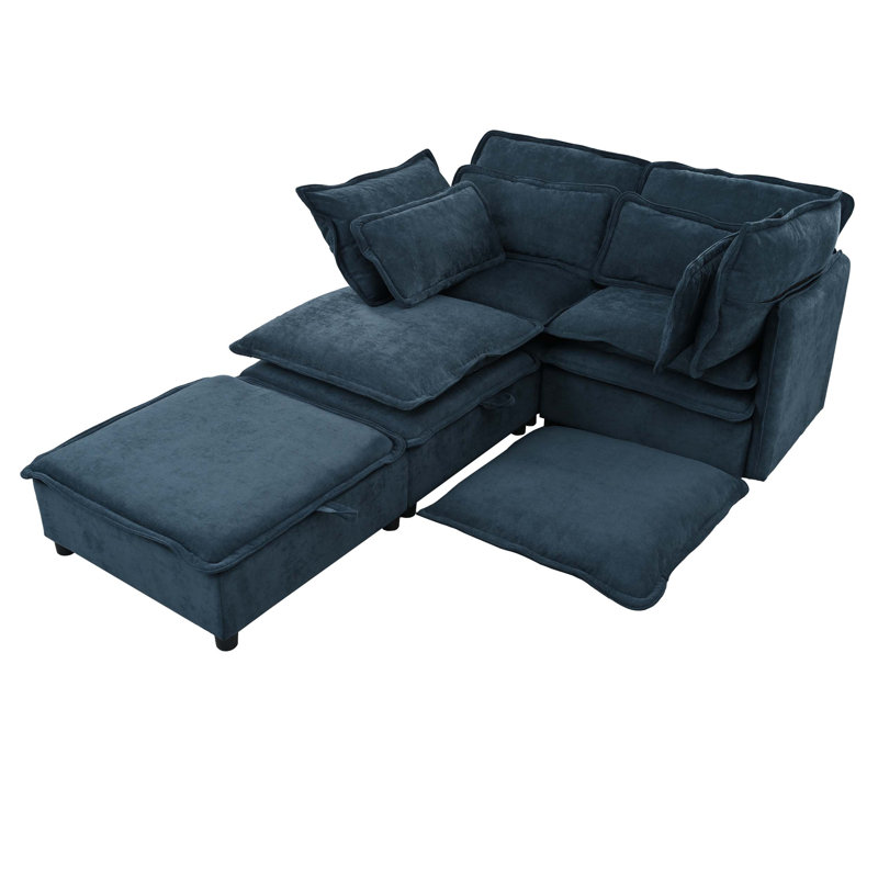 Canapé modulaire à double couche qui peut être librement combiné pour une expérience de siège personnalisable et confortable à la maison
