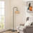 Aarzo 62" Arched/Arc Rattan Floor Lamp-82143260