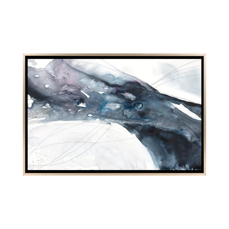 Agate Wave II - reproduction d'art murale - toile encadrée, H 18 po x l 26 po, Toile à cadre flottant sans passe-partout